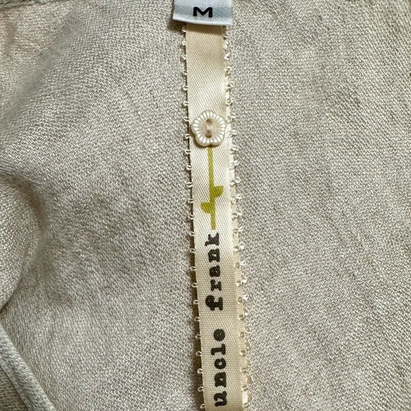 Uncle Frank 100% Linen Embroidered Sleeveless Midi Length PullOn Lagenlook Dress - Picture 6 of 8